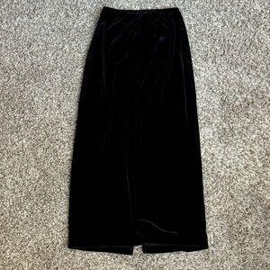 My Michelle Black Velvet Maxi Skirt